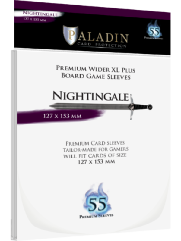 Board&Dice Paladin-Nightingale «Wider XL Plus» 127mm X 153mm / 55 Sleeves