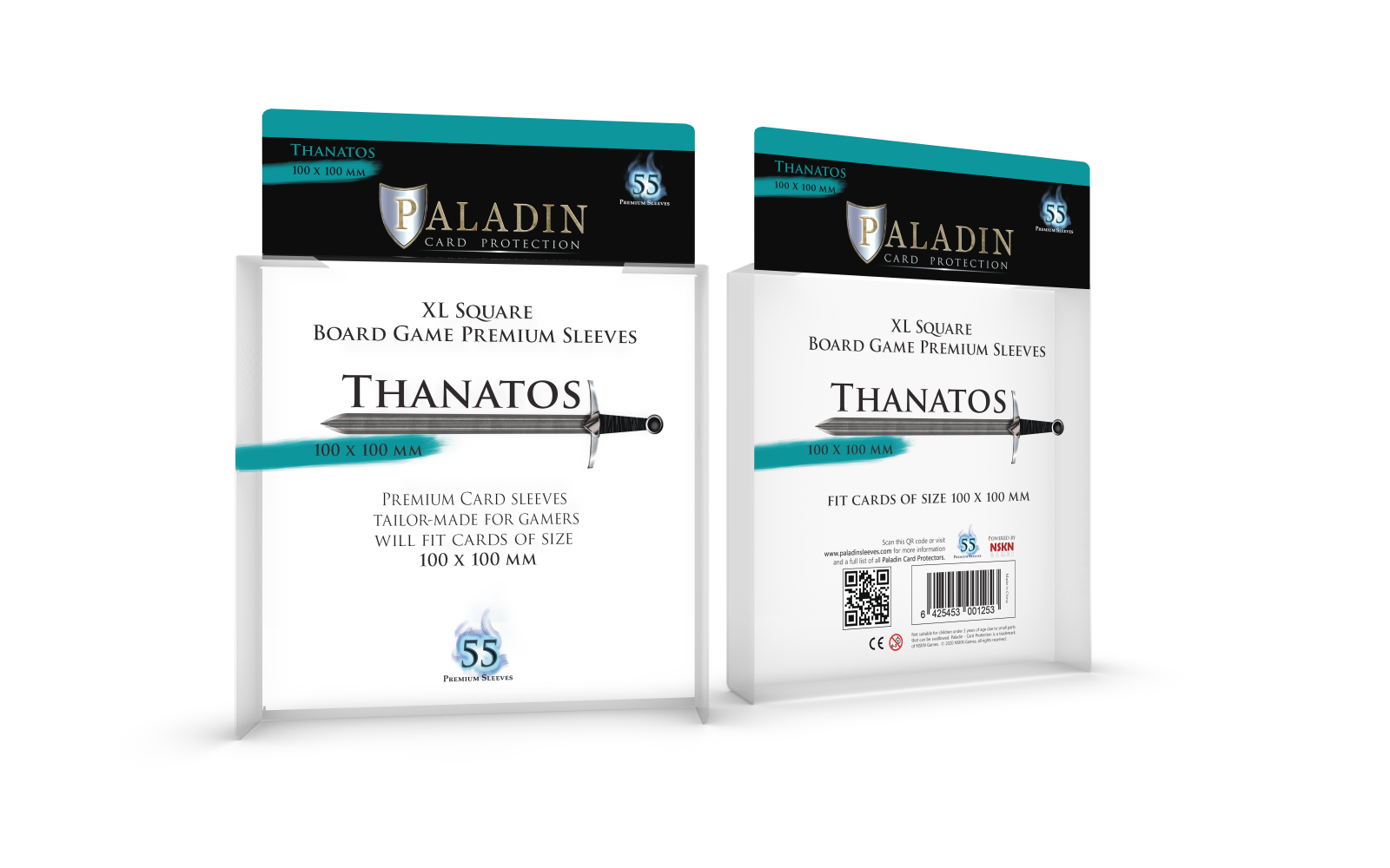 Paladin-Thanatos «XL Square» 100mm X 100mm / 55 Sleeves