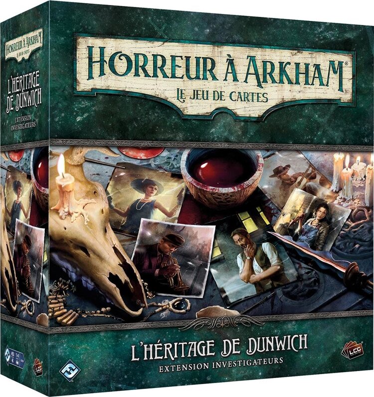 Fantasy Flight Games Horreur A Arkham: Le Jeu De Cartes: L'Héritage de Dunwich: Ext. Investigateurs (FR)