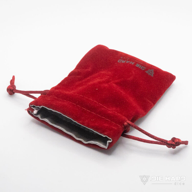 Die Hard Bag: Satin Lined Velvet: Small Red