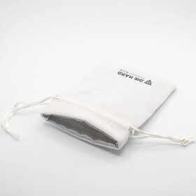 Die Hard Bag: Satin Lined Velvet: Small White