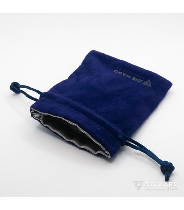 Die Hard Bag: Satin Lined Velvet: Small Blue Anemone