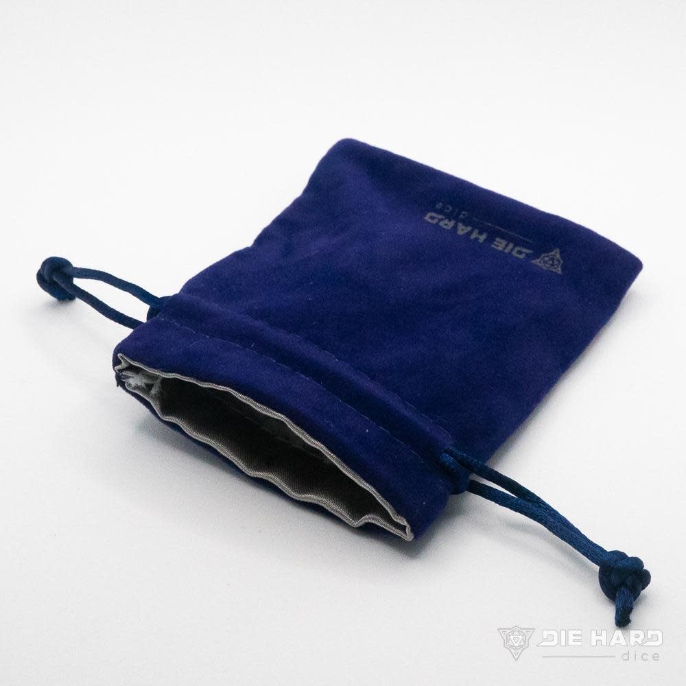 Bag: Satin Lined Velvet: Small Blue Anemone