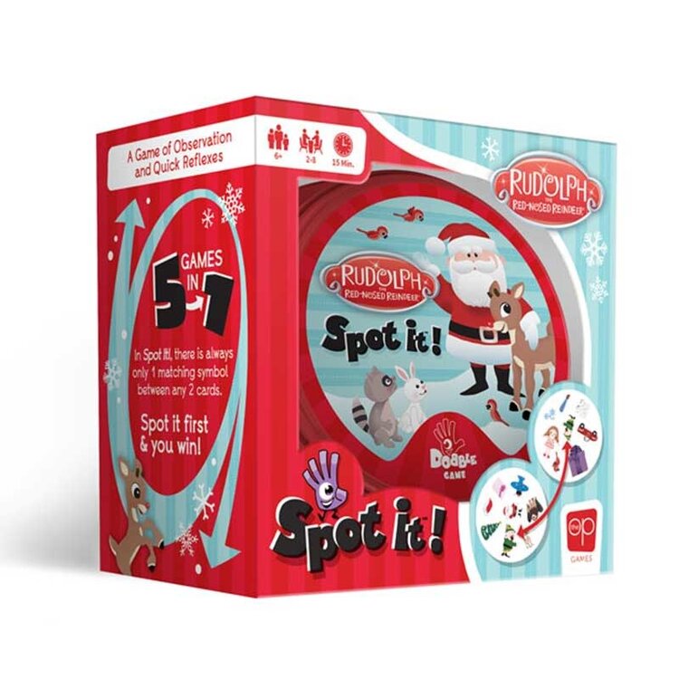 USAopoly Spot It!: Dobble: Rudolph The Red-Nosed Reindeer (EN)