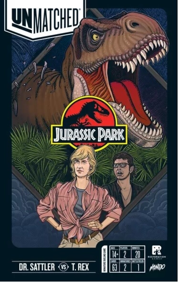 Restoration Games Unmatched: Jurassic Park: Sattler vs T-Rex (EN)