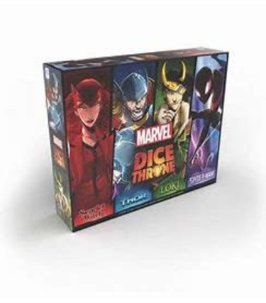 USAopoly Dice Throne: Marvel: Scarlet Witch, Thor, Loki And Spider-Man (EN)