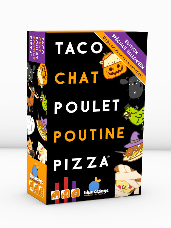 Blue Orange Games Taco, Chat, Poulet, Poutine, Pizza: Halloween (FR)