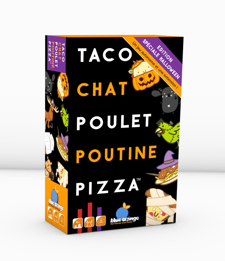 Blue Orange Games Taco, Chat, Poulet, Poutine, Pizza: Halloween (FR)