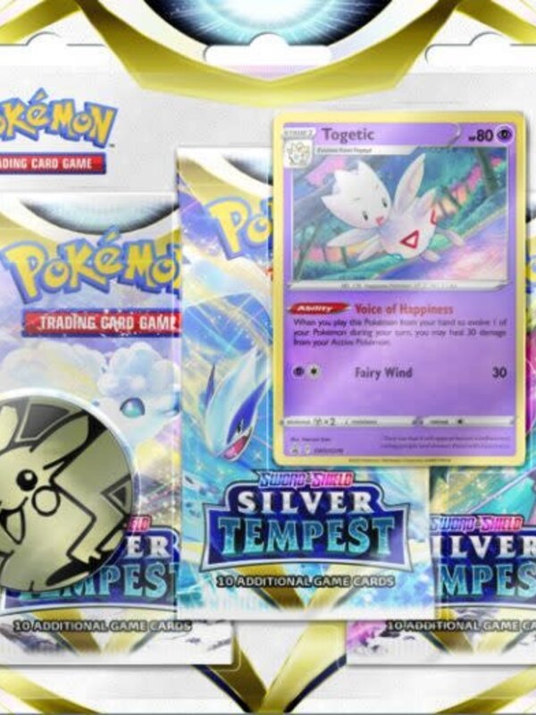 Pokemon Pokemon: Sword & Shield: 12 Silver Tempest Blister (3 pack) (EN)