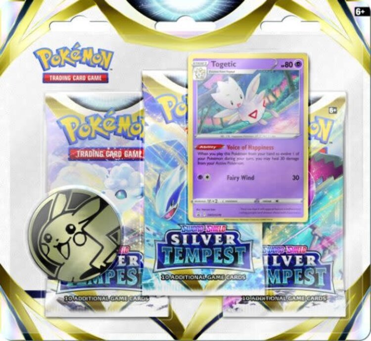 Pokemon Pokemon: Sword & Shield: 12 Silver Tempest Blister (3 pack) (EN)
