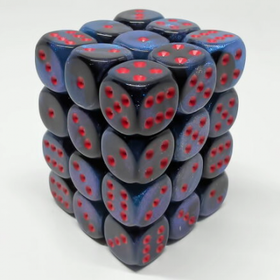 CHX26858 Dés «Black-Starlight/red» D6 Gemini / 36 dés