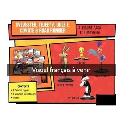 Looney Tunes: Mayhem: Ensemble 4 Figurines (FR)