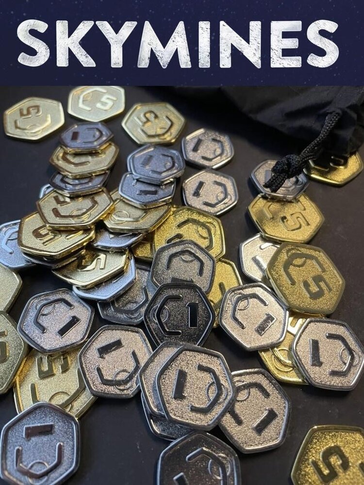 Super Meeple Skymines: Ext. 50 Pièces En Métal (ML)