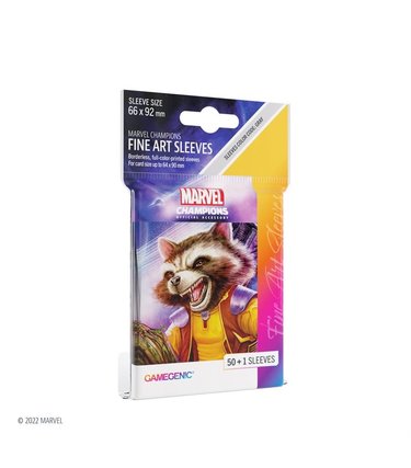 Gamegenic GGS15015ML «Marvel Champions» 66mm X 92mm Rocket Raccoon  / 50 Sleeves Gamegenic