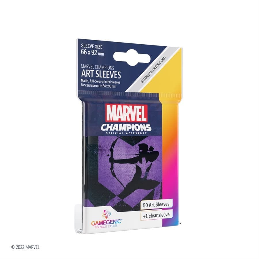 GGS15021ML «Marvel Champions» 66mm X 92mm Hawkeye / 50 Sleeves Gamegenic