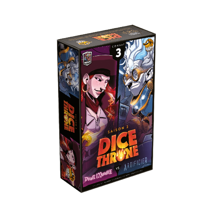 Lucky Duck Games Dice Throne: Saison 2: Boite 3: Pirate Maudite Contre Artificier (FR)