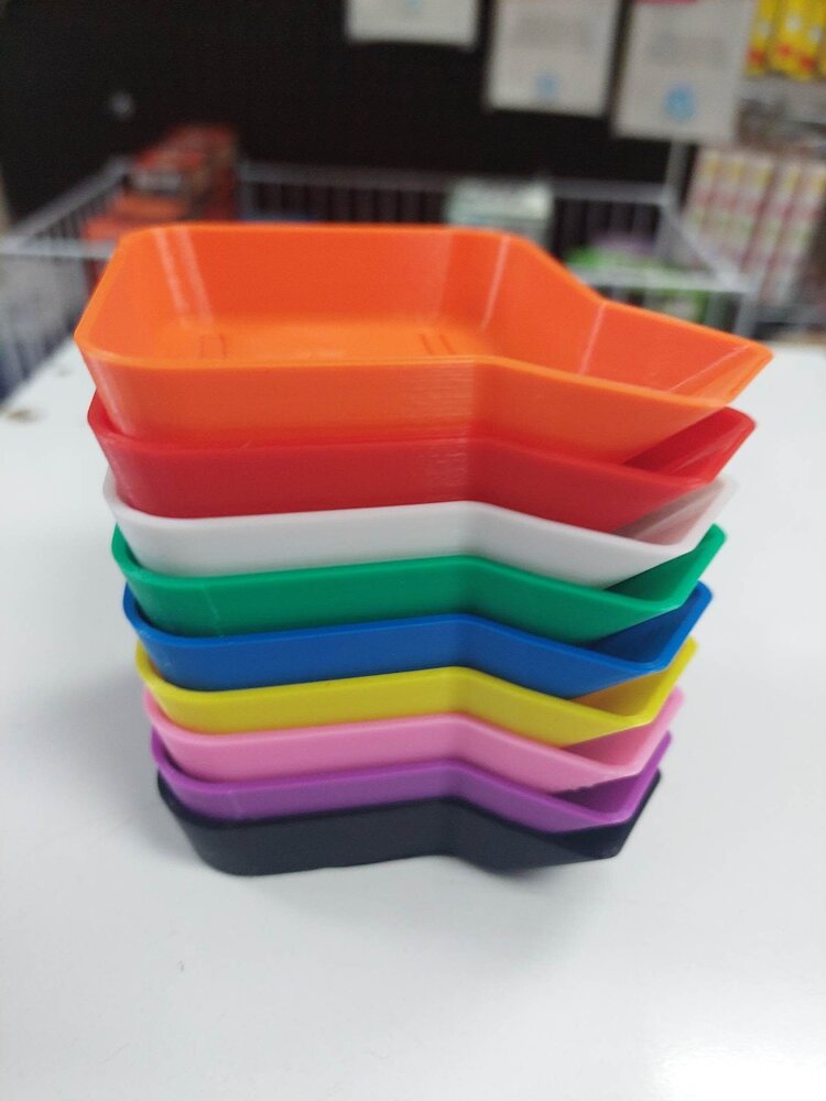 Tray Maison Tray: pour pièces de jeu (Ensemble de 9 couleurs)