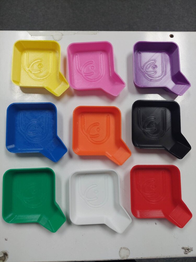 Tray Maison Tray: pour pièces de jeu (Ensemble de 9 couleurs)
