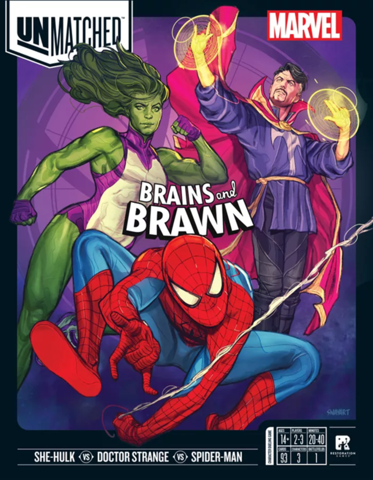 Restoration Games Unmatched: Marvel: Brains And Brawn (EN)