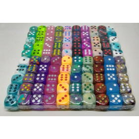 CHXPDM16100 Dés «Ensemble Dés De Même Couleur» D6 16mm / 5 dés