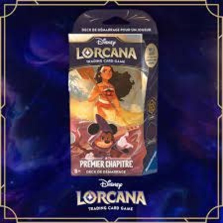 Ravensburger Disney Lorcana: Set 1: Premier Chapitre: Deck De Démarrage: Mickey et Moana (FR)