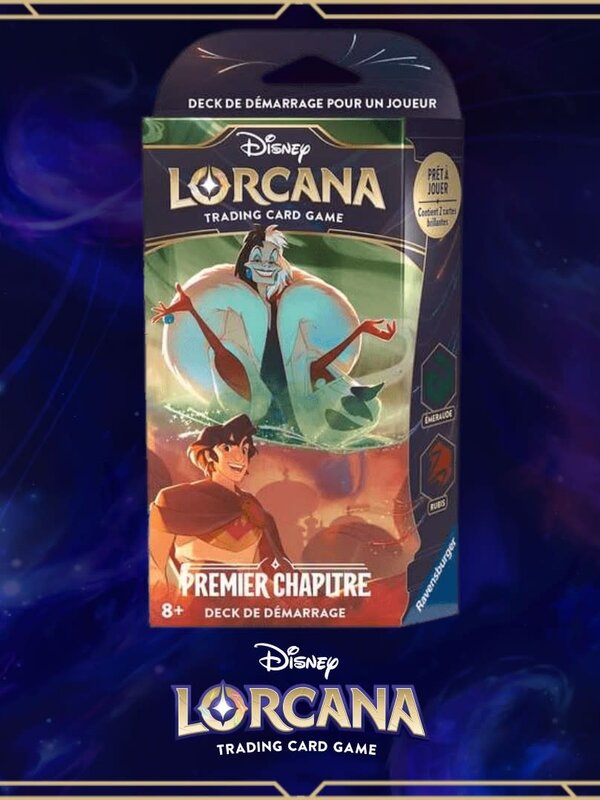 Ravensburger Disney Lorcana: Premier Chapitre: Deck De Démarrage: Aladin et Cruella (FR)