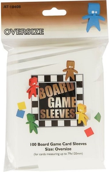 AT-10408 «Oversize» 79mm X 120mm / 100 Board Game Sleeves