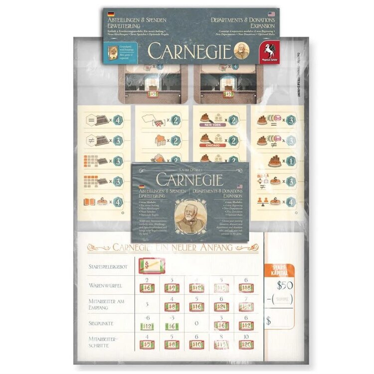 Pegasus Spiele Carnegie: Ext. Departments & Donations (EN)