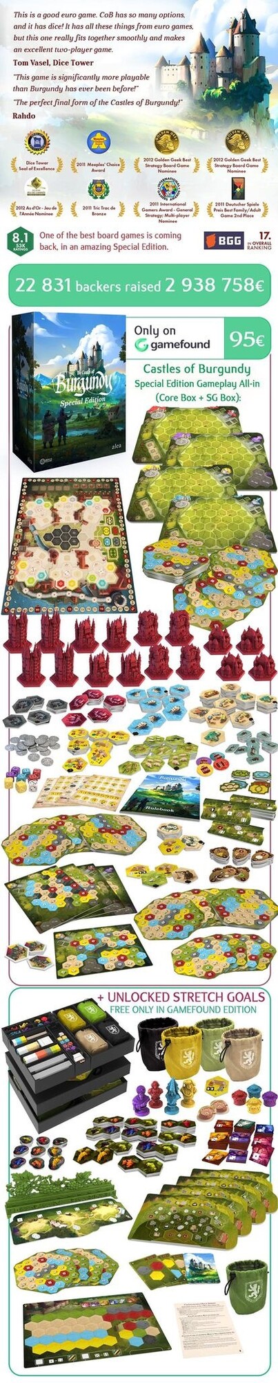 Awaken Realms Castles Of Burgundy: Special Edition + Stretch Goals (EN)