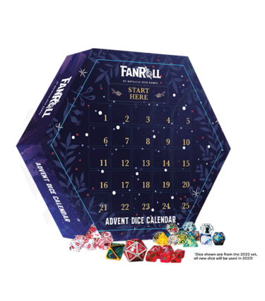 Fanroll Advent Dice Calendar 2023: Dice Fanroll
