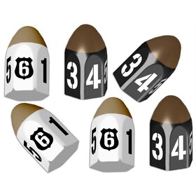 Gamelyn Games Tiny Epic: Crimes: 6 Pack Bullet Dice (ML)