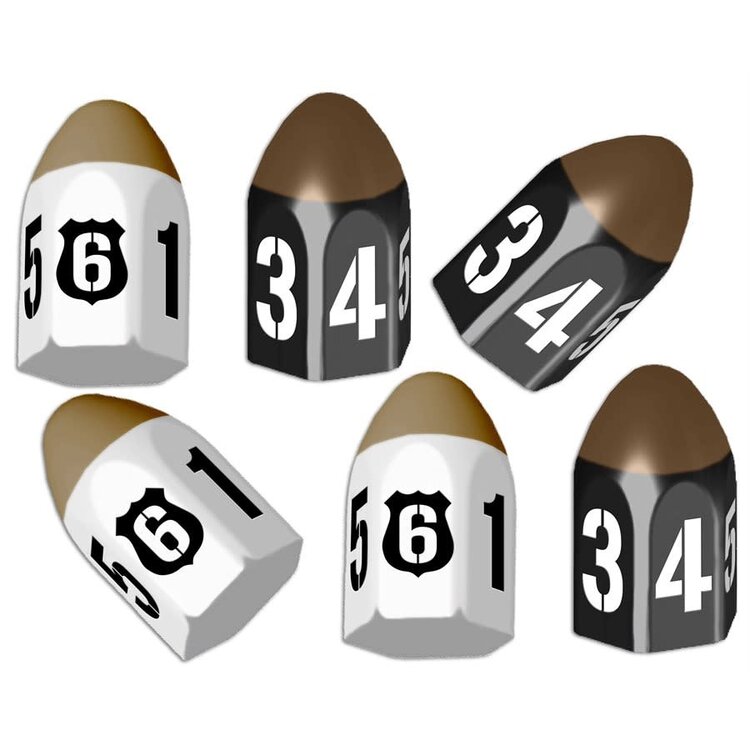 Gamelyn Games Tiny Epic: Crimes: 6 Pack Bullet Dice (ML)