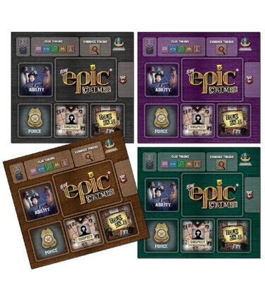 Gamelyn Games Tiny Epic Crimes: 4 Pack Player Mats