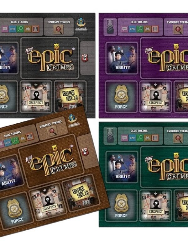Gamelyn Games Tiny Epic Crimes: 4 Pack Player Mats
