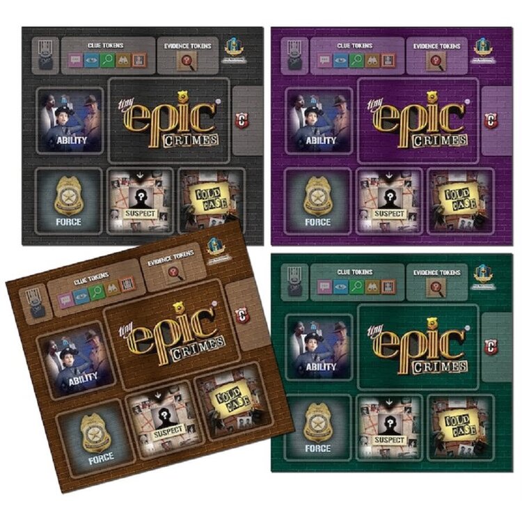 Gamelyn Games Tiny Epic: Crimes: 4 Pack Player Mats (EN)