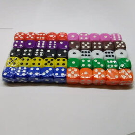 BCDPM01 Dés «Ensemble Dés De Même Couleur» D6 16mm / 5 dés