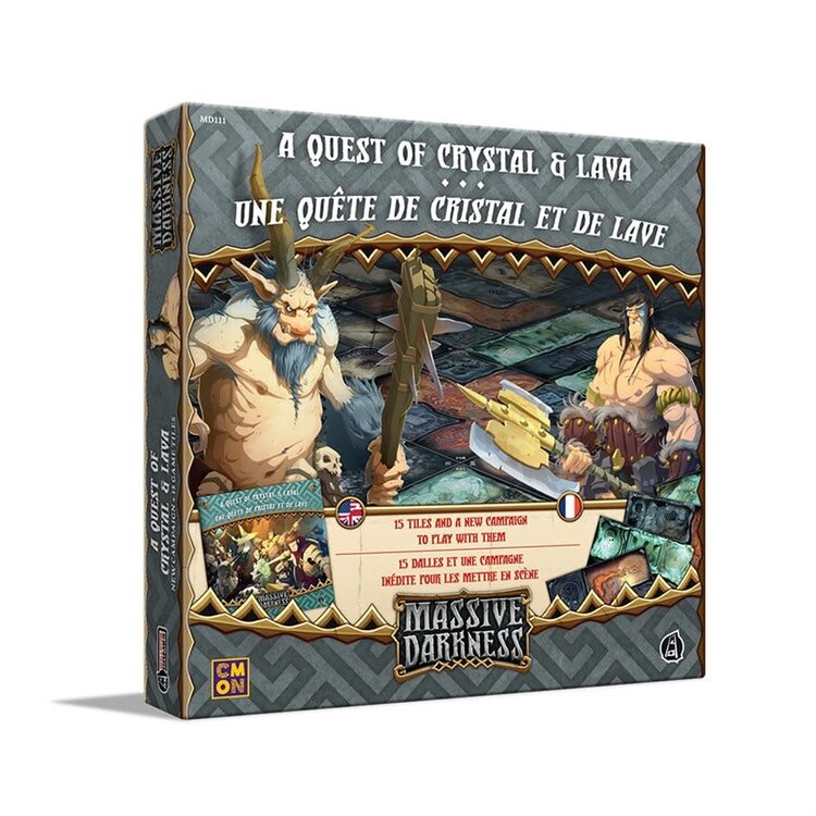 CMON Limited Massive Darkness: Ext. Une Quête De Crystal Et de Lave: Set De Tuiles (ML)