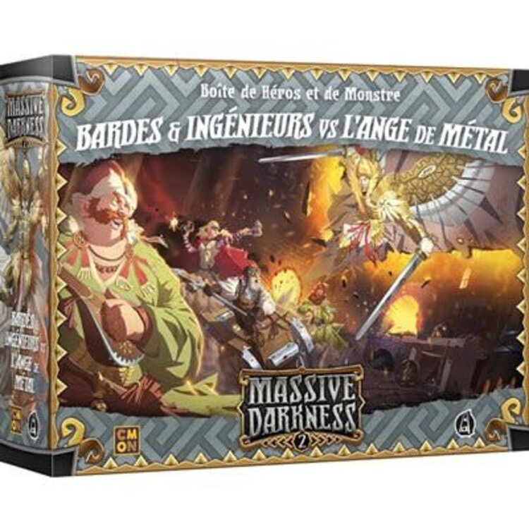 CMON Limited Massive Darkness 2: Ext. Bardes & Ingénieurs VS L'ange De Métal (FR)