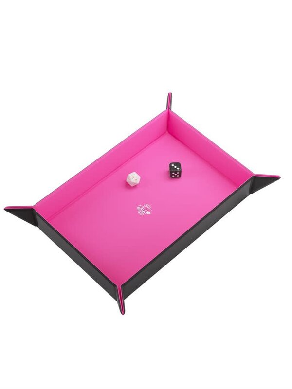 Gamegenic Gamegenic: Dice Tray: Rectangle Magnétique: Noir-Rose