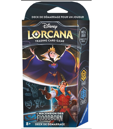 Ravensburger Disney Lorcana: Set 2: L'Ascension Des Floodborn: Deck De démarrage Reine-Gaston (FR)