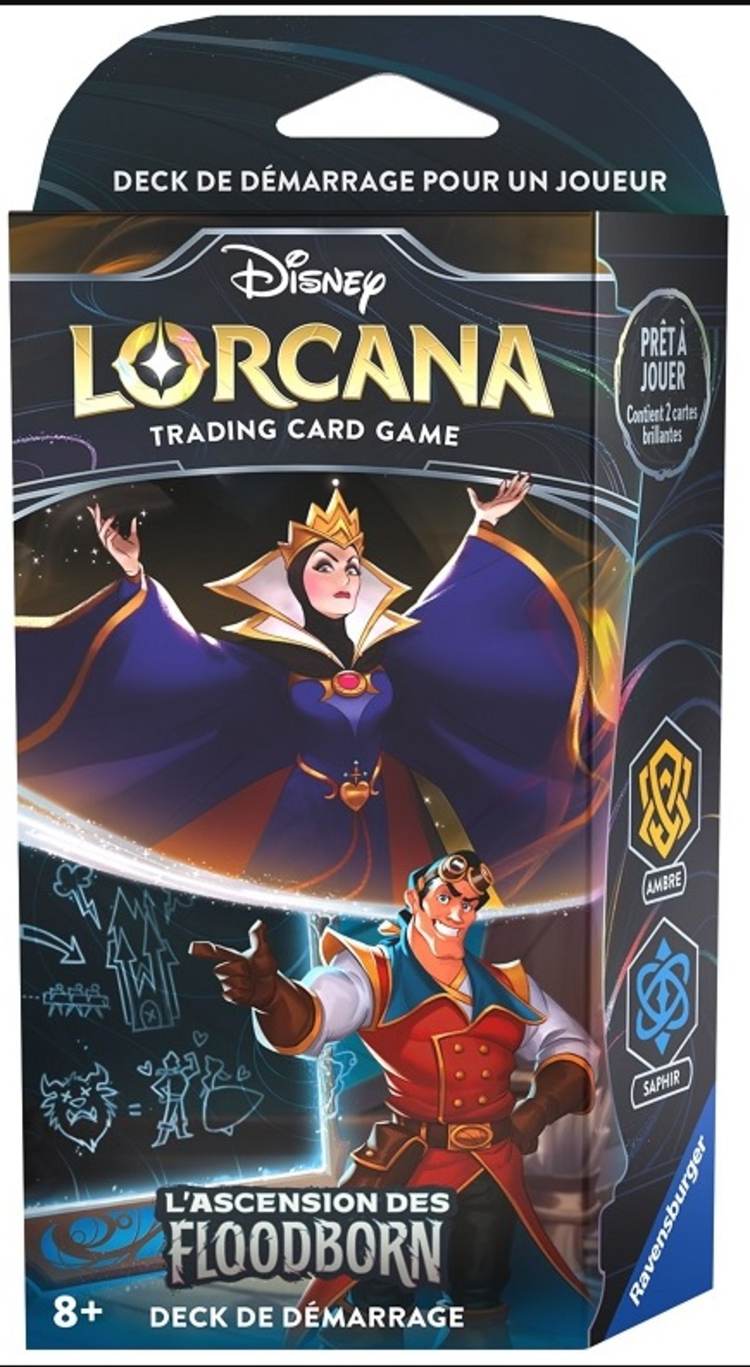 Ravensburger Disney Lorcana: Set 2: L'Ascension Des Floodborn: Deck De démarrage Reine-Gaston (FR)