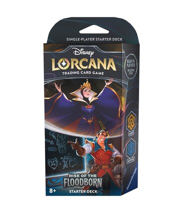 Ravensburger Disney Lorcana: Set 2: Rise Of The Floodborn: Starter Deck: The Queen-Gaston (EN)
