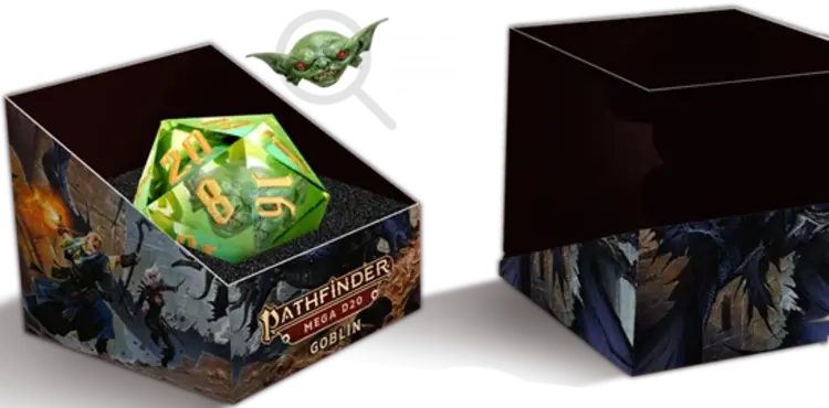 Fanroll Pathfinder: Mega Dice: Goblin Mammoth: 55MM