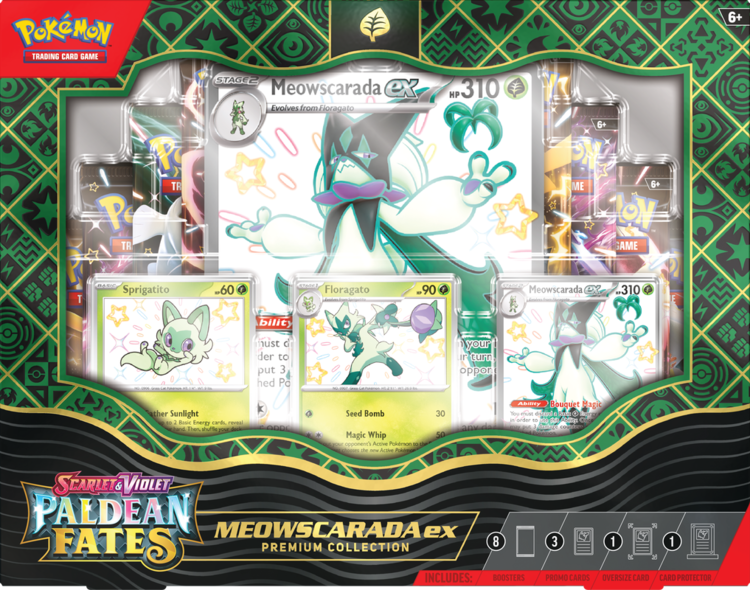 Pokemon Pokemon: SV4.5: Scarlet & Violet Paldean Fates: Meowscarada Ex Premium Collection (EN)