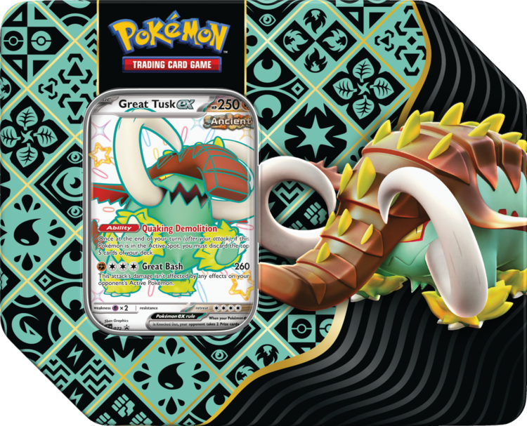 Pokemon Pokemon: SV4.5: Paldean Fates Tins: Iron Treads Ex (EN)