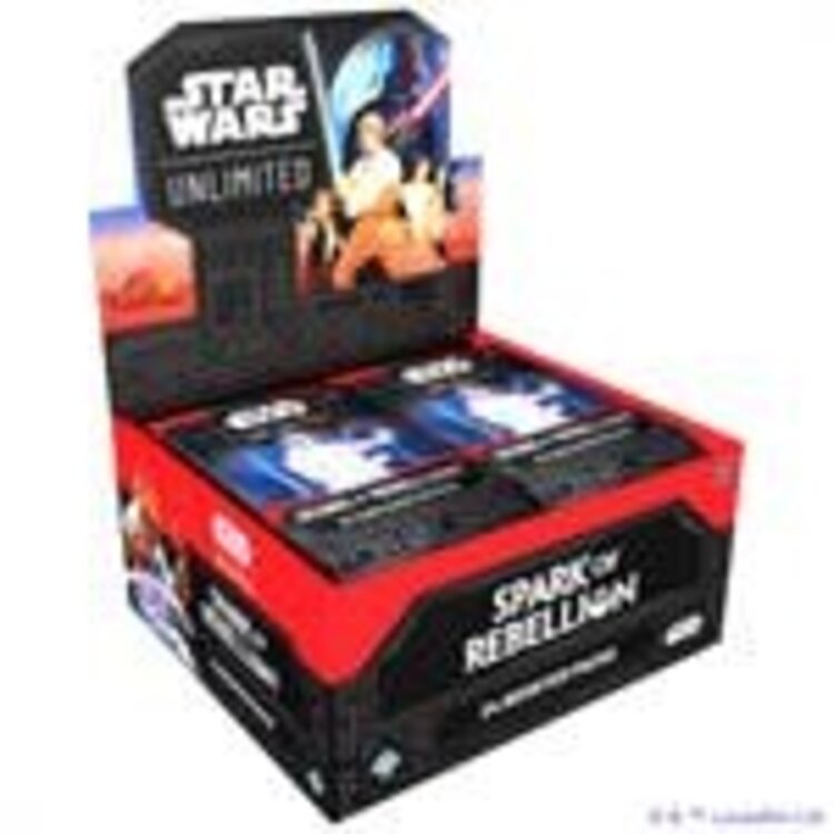 Fantasy Flight Games Star Wars: Unlimited: Spark of Rebellion: 24 Boosters Box (EN) En Magasin Seulement