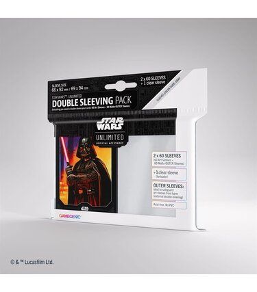 Gamegenic Star Wars: Unlimited: Art Sleeves: Double Sleeving: Darth Vader (ML)