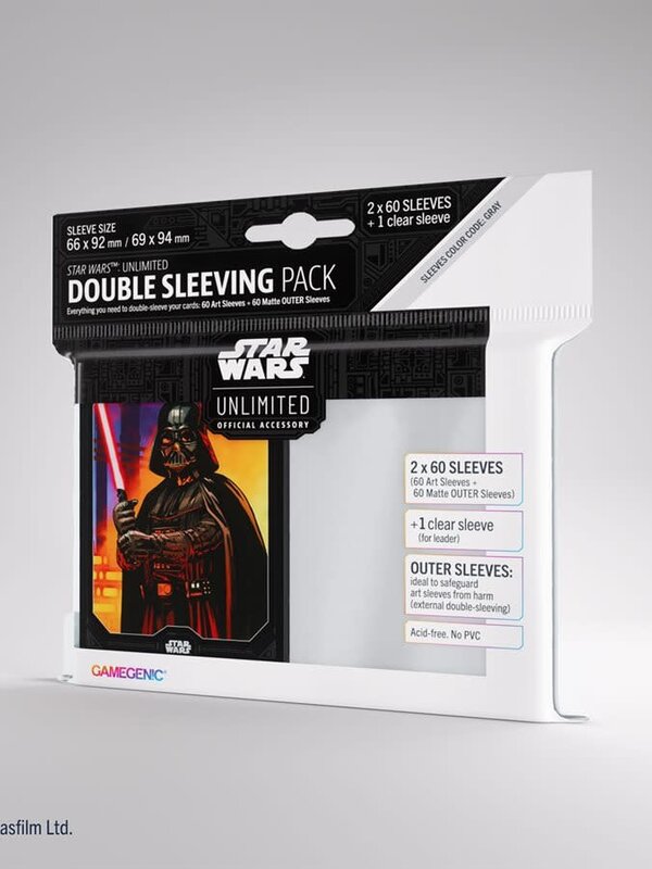 Gamegenic Star Wars: Unlimited: Art Sleeves: Double Sleeving: Darth Vader (ML)