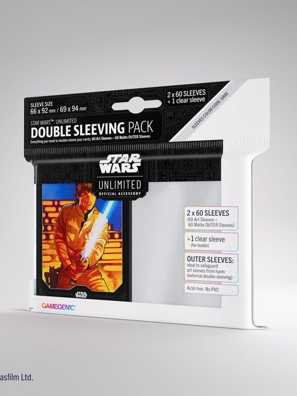 Gamegenic Star Wars: Unlimited: Art Sleeves: Double Sleeving: Luke Skywalker (ML)