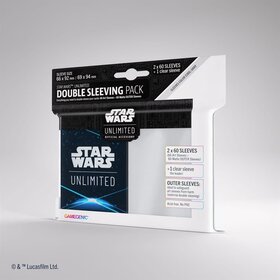 Gamegenic Star Wars: Unlimited: Art Sleeves: Double Sleeving: Space Blue (ML)